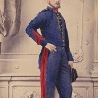 Französischer Offizier im Neustrelitzer Fotoatelier H. u A Krull, vermutlich im Frühjahr 1871