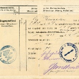 Innenansicht Militärpass von Adolf Weingarten, Saarburg, 15.03.1915.