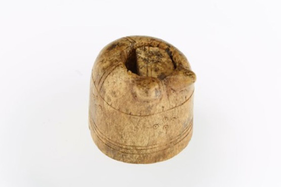 Spielstein Mühle oder Schach 12. Jahrhundert Bild